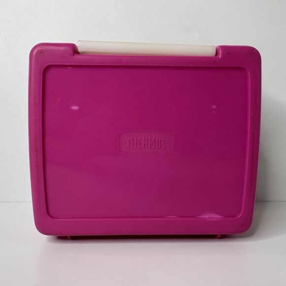 Vintage Tiny Toon Adventures Pink Plastic Lunch Box with Thermos 1990 Bugs Babs - Picture 3 of 16